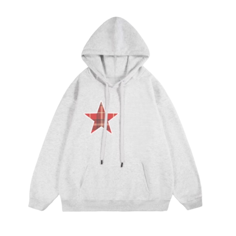 Cute Hoodie with Star Print
